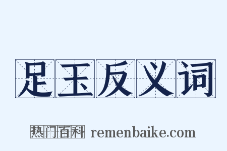 足玉反义词是什么意思的图片